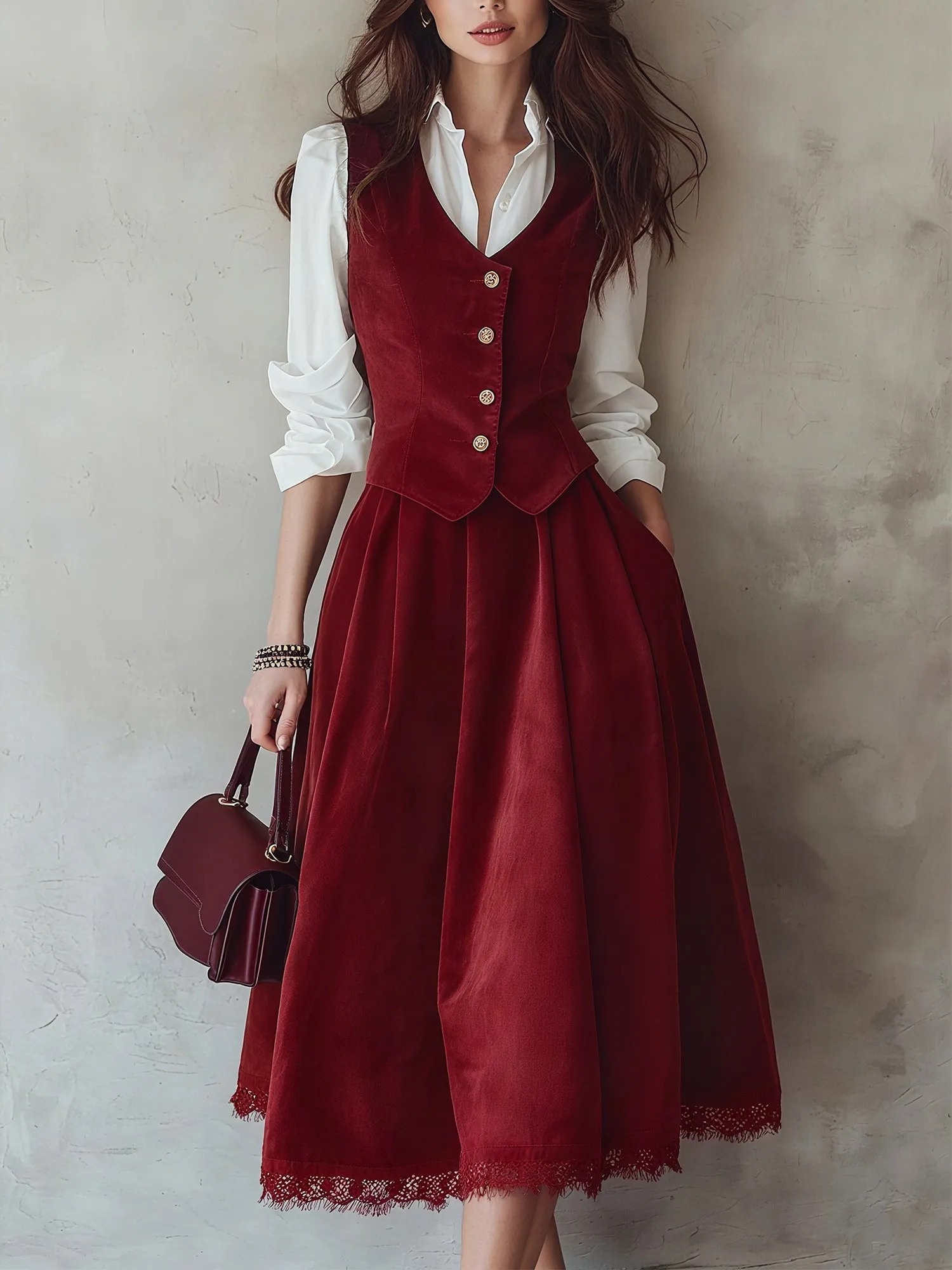 womens new autumn winter suit fashion elegant long dress