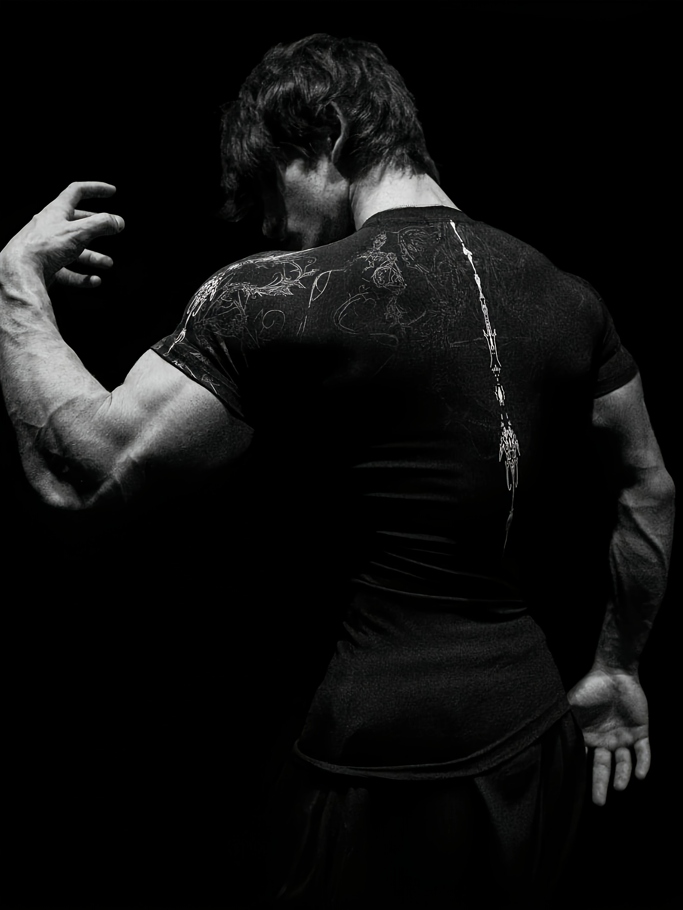 【うどん】Breathedivinity Compression Breathedivinity Black Long Sleeve Compression Top