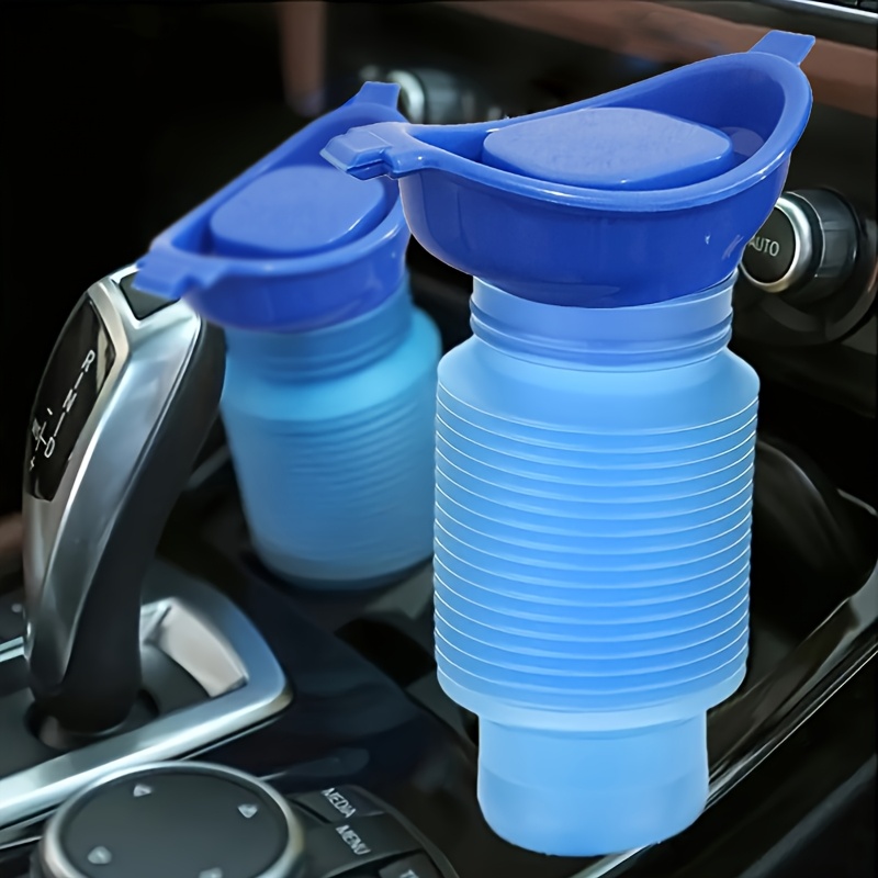 Portable Collapsible 750Ml Emergency Toilet - Compact Lightweight Design, Ideal for Camping, Travel, Concerts, Festivals - Durable Plastic Unisex