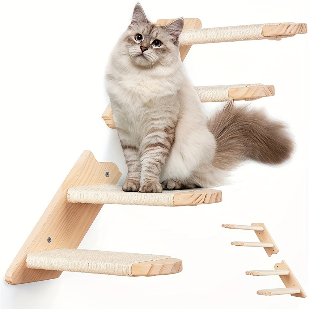 Estantes de escalada para gatos, escaleras para pared, muebles de pared  para gatos para descansar o jugar, escalera para gatos de interior -  Escaleras