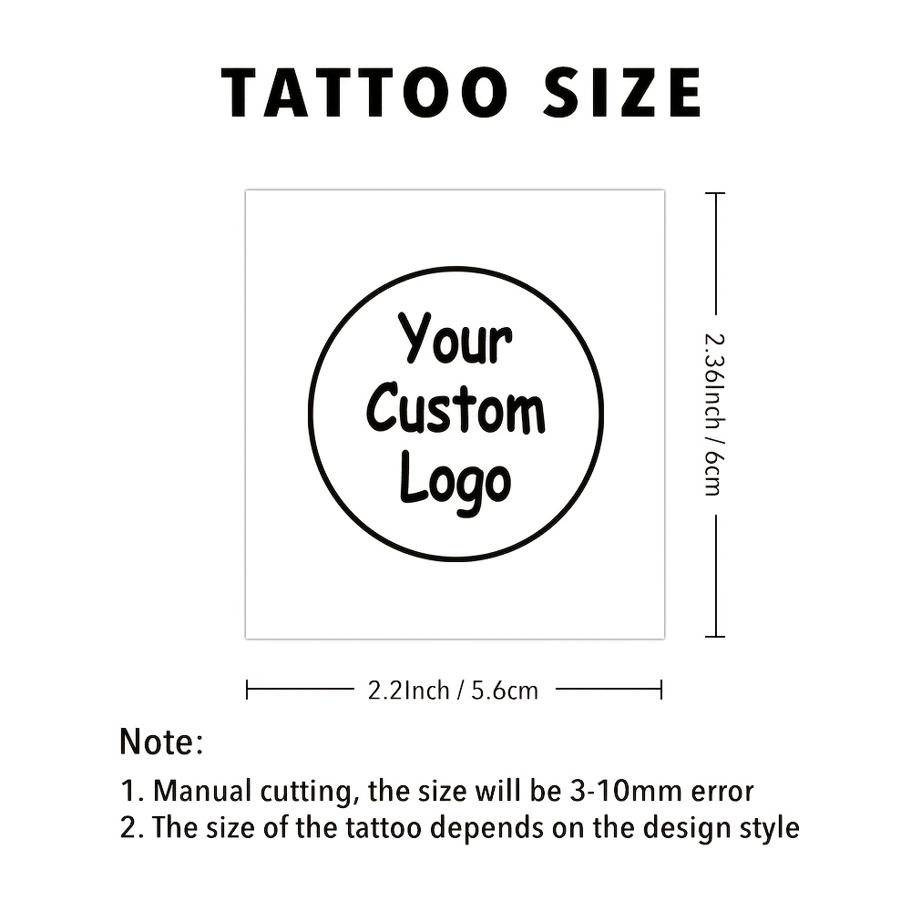 Image of [custom] 16pcs, Your Design Tattoos Print With Us, Custom Photo & Temporary Tattoo, Company , Sports Team Tattoo, Tattoo, Custom Tattoo, Party Tattoo, Party Favor, Funny Gifts