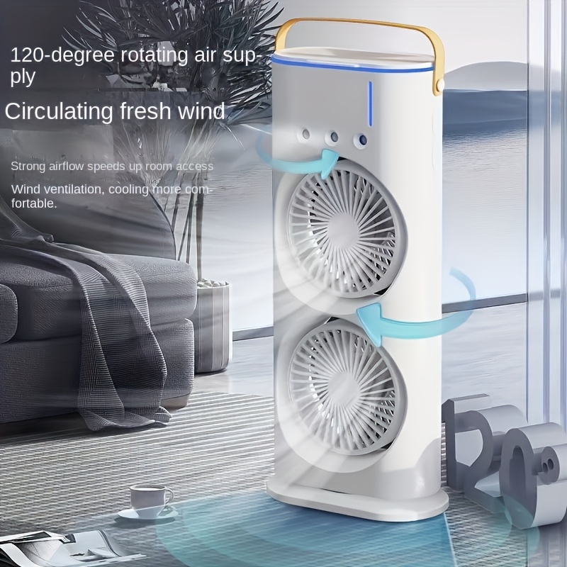 1pc cooling spray humidifying fan powerful desktop fan air cooler suitable for use in student dormitories offices and homes Product details 3