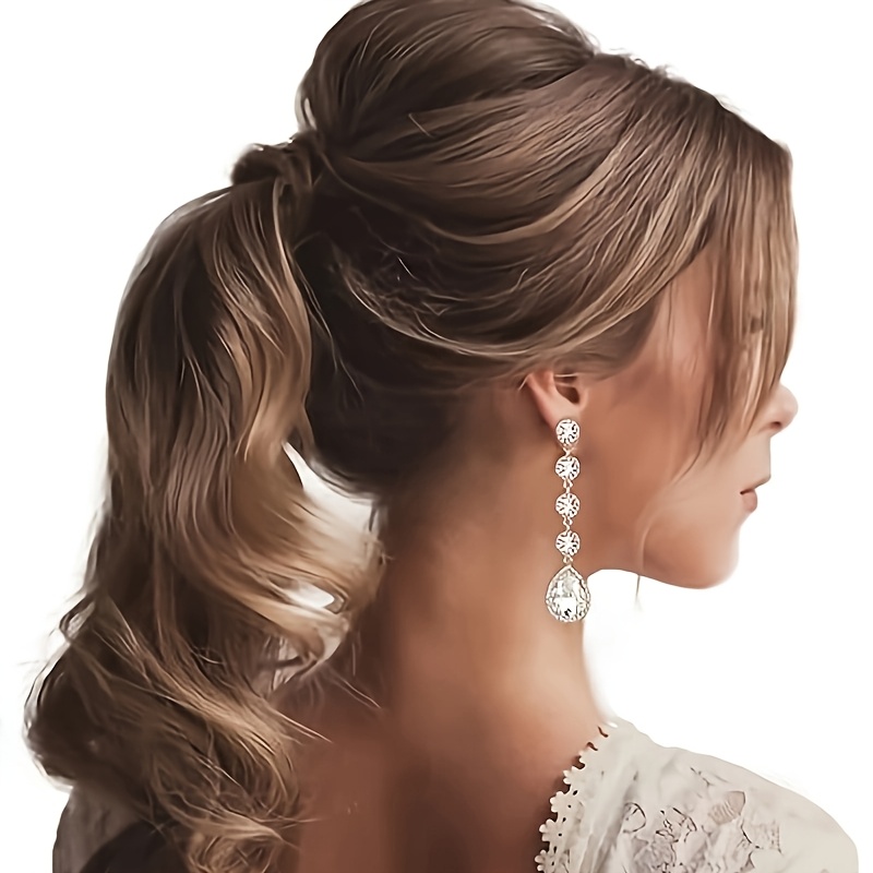 

Bridal Wedding Long Water Earrings Women Party Women