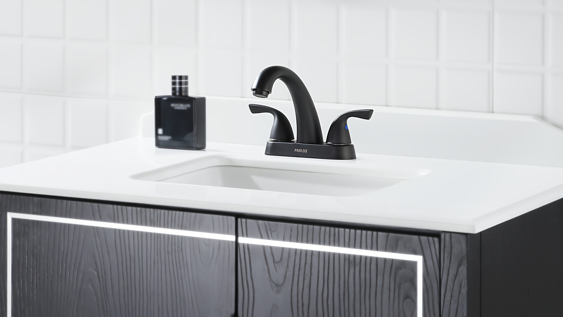 PARLOS Brushed Centerset Bathroom Faucet