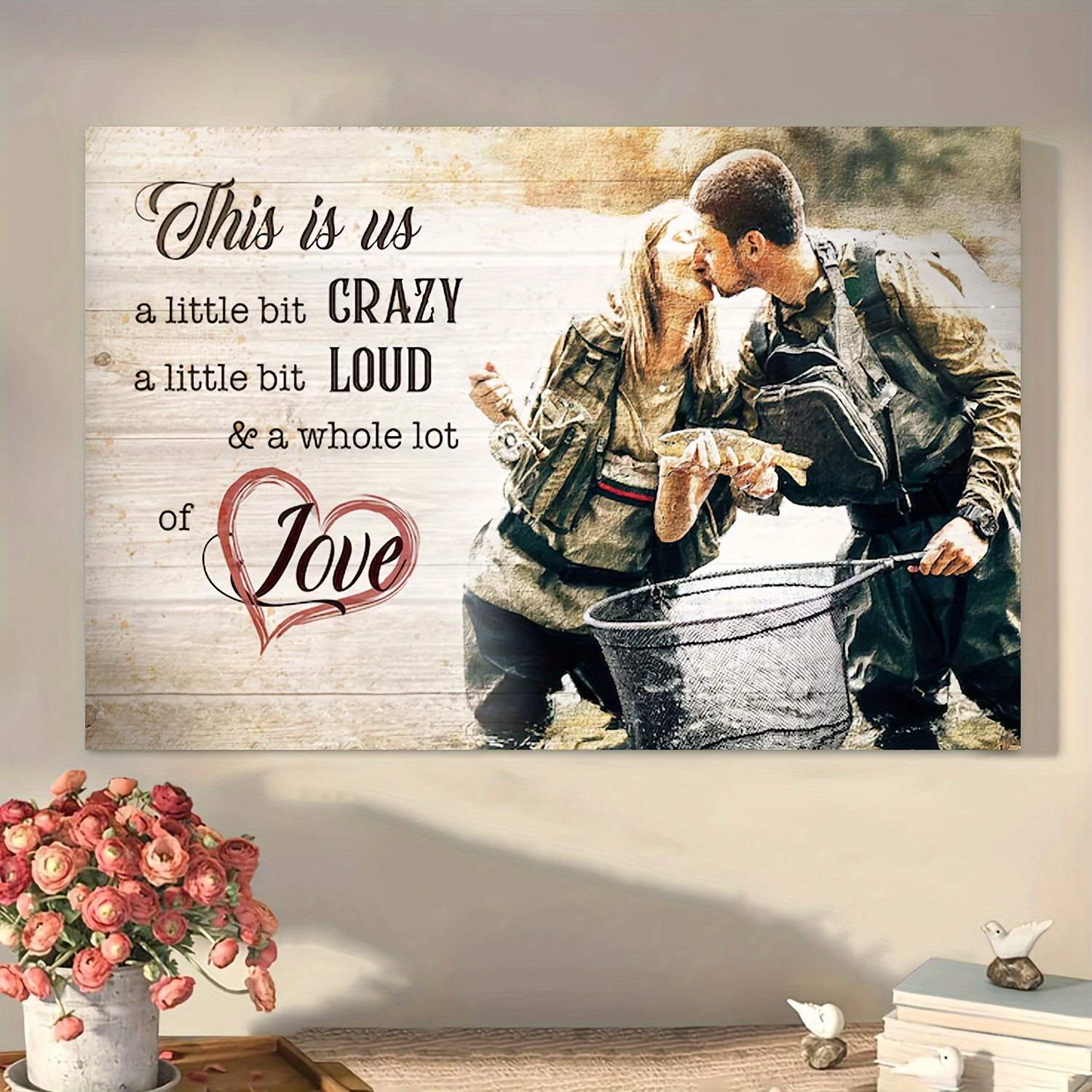 

Personalized This Is Us Couple Fishing Wall Art: Custom Poster, Home Decor, Wedding Gift, Birthday Present - Canvas Painting