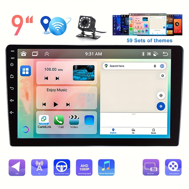 4+ ] 2din Android System Autoradio Car Stereo Radio Android - Temu
