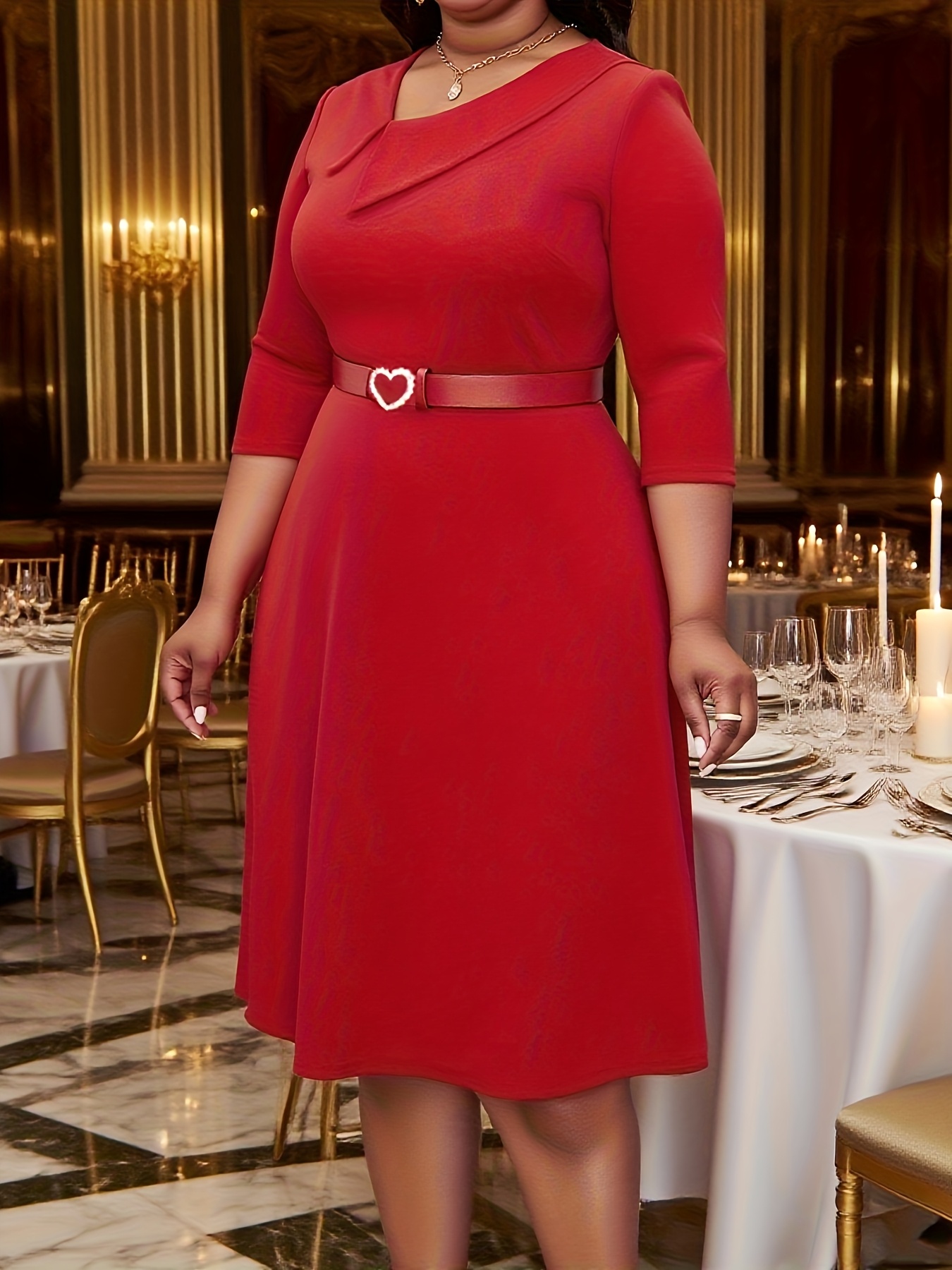 plus size plus size elegant directional christmas themed - Temu