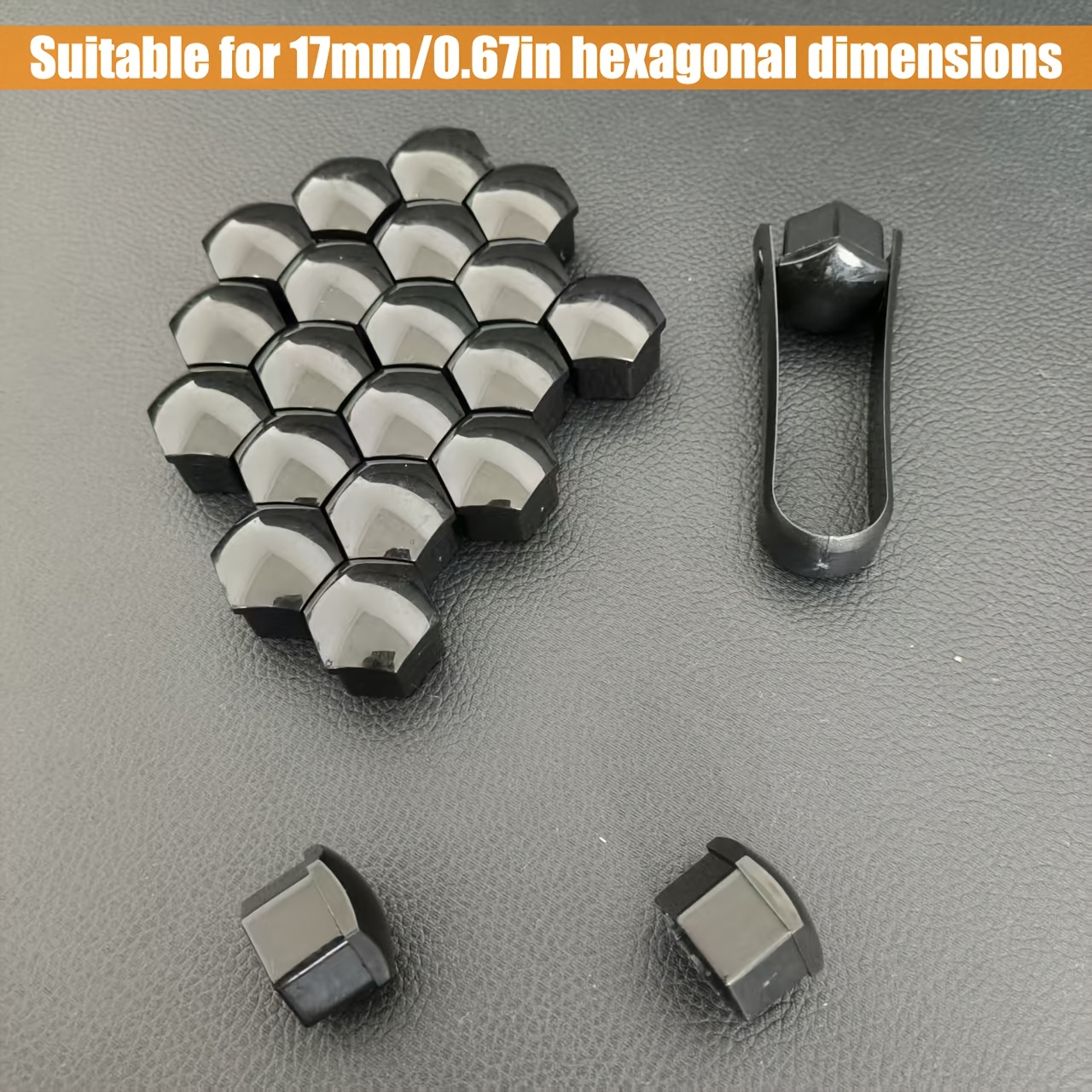 TEMU 23pcs Universal Tire Nuts, Wheel Decorative Protective Covers With Detachable Clips, Suitable For New Car Decoration/car Wash Protection/wheel