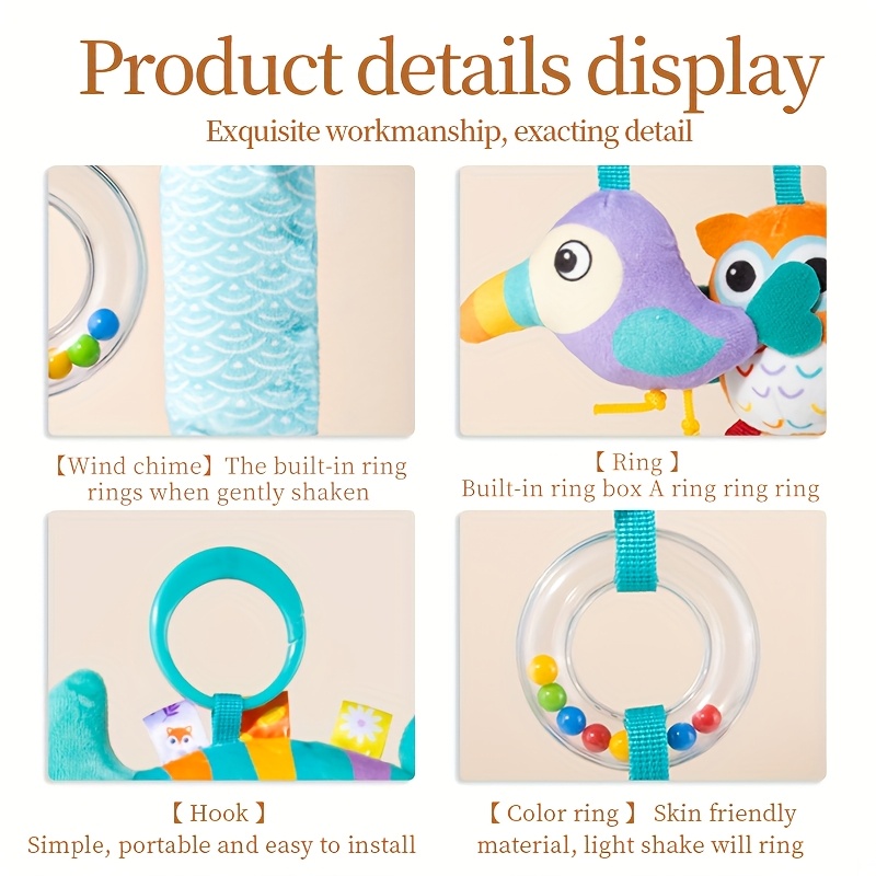 Car Mounted Baby Toy Pendant with Bedside Bell
