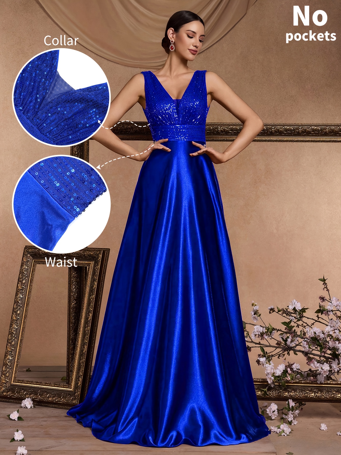long sleeve dress for formal Ladivine CD233