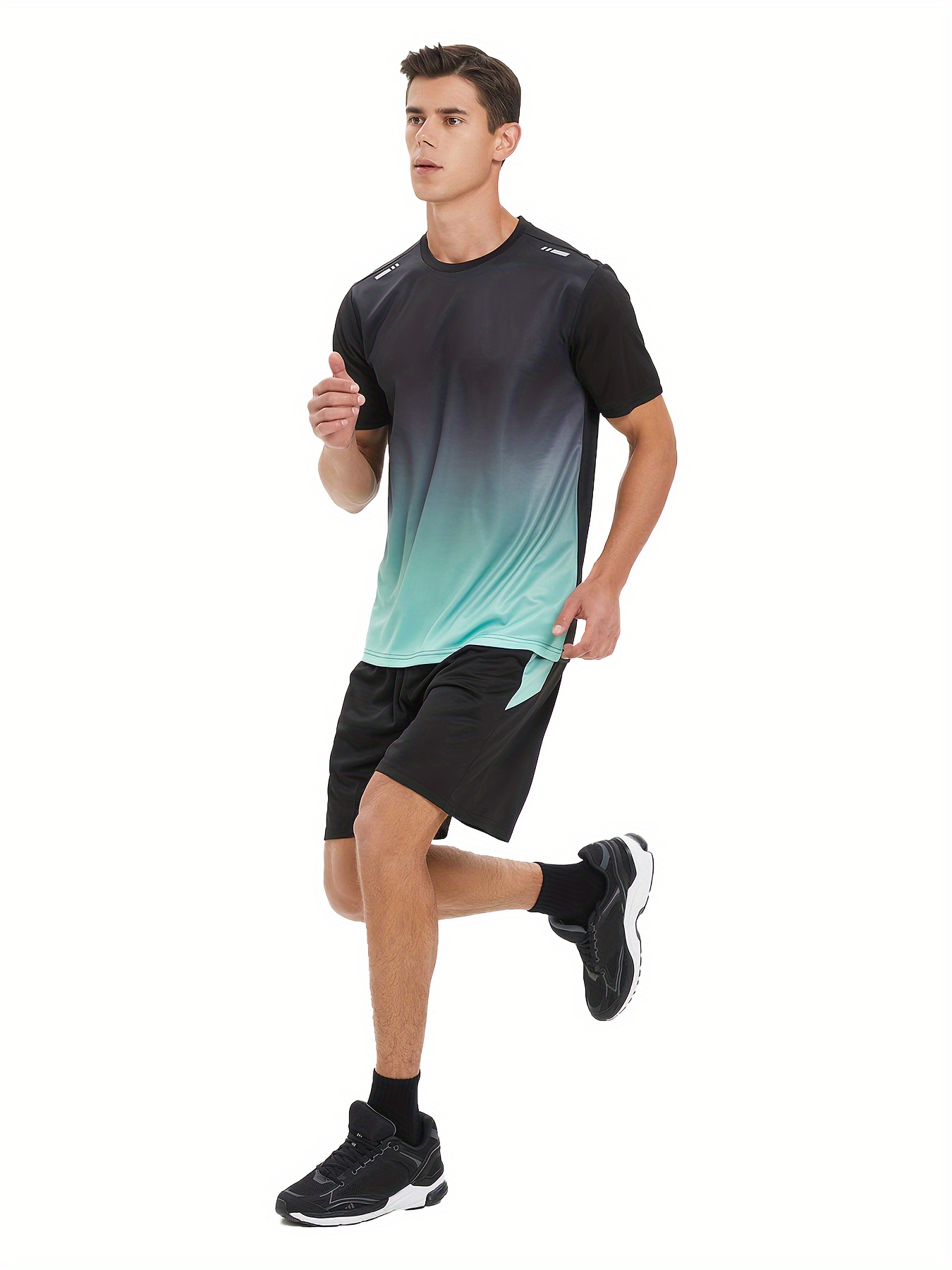 men's summer running sports outfit made quick drying fitness - Main Image