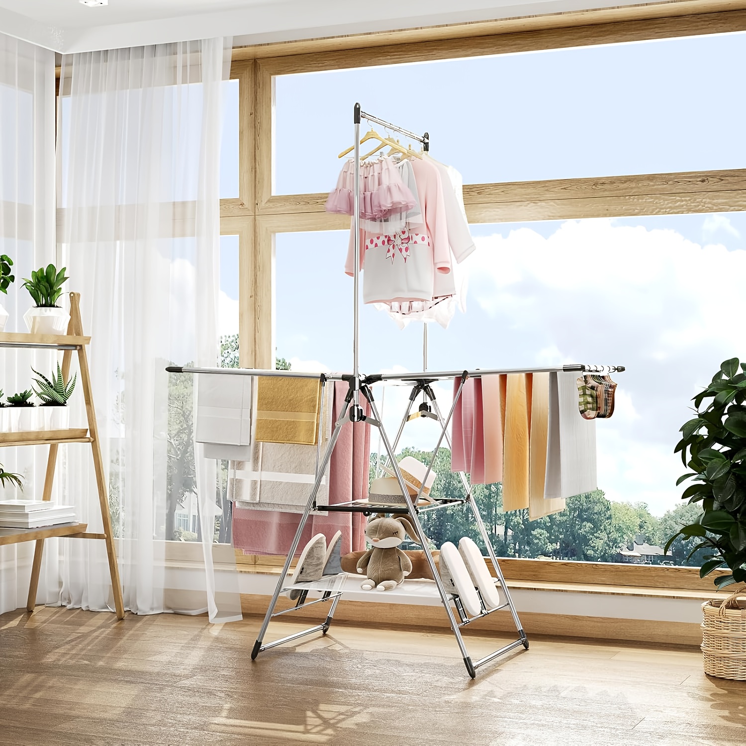 Tier Cloth Drying Rack Big W Energy Efficient Heated Electric - Main Image