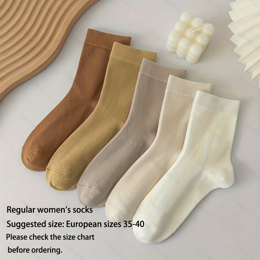 Breathable Anti-odor Socks - Women's Mid-crew Fashion Socks Set