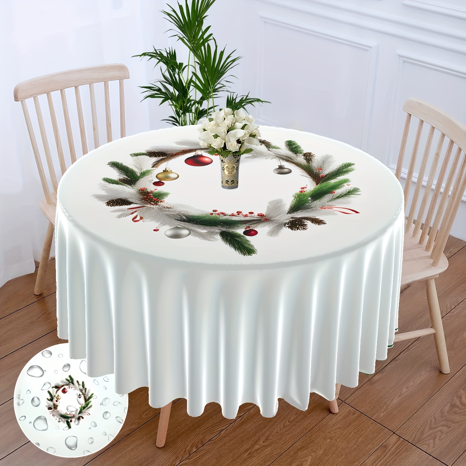 

Christmas- Tablecloth - & Ornaments, For Dining, Parties, Bbqs & , , 63