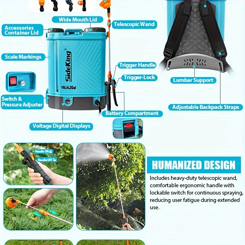 Backpack Sprayer with Telescopic Wand