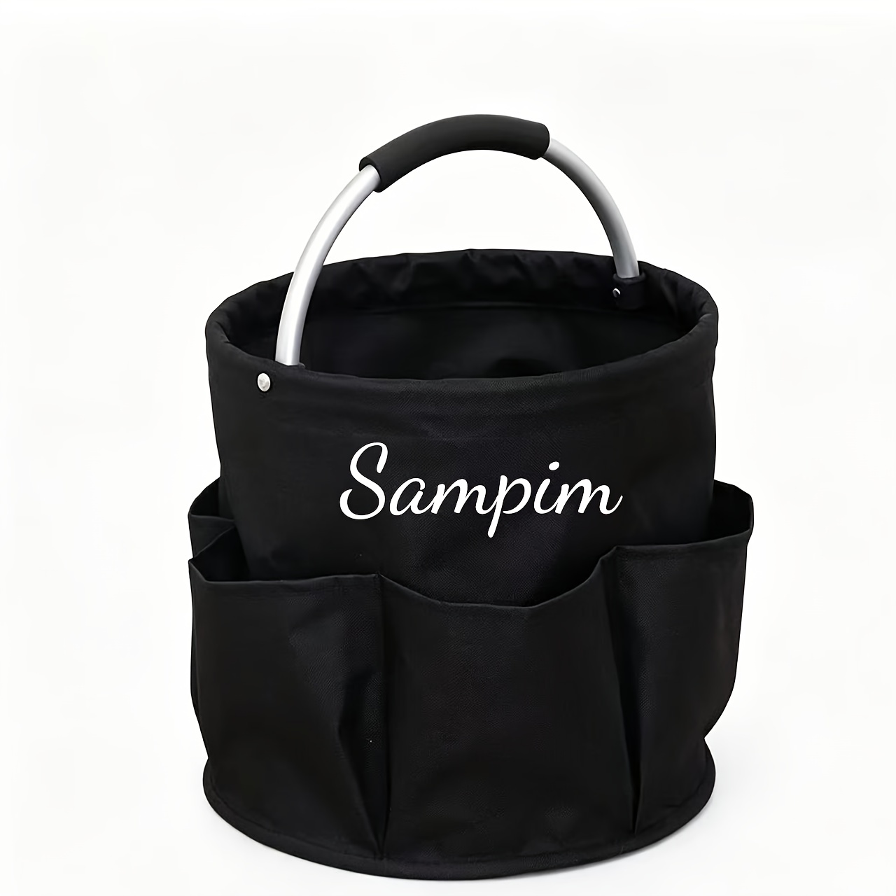 TEMU Customizable Name, Storage Basket, Portable Outdoor Tote Basket, Travel Organizer, Foldable Picnic Basket, Garden Tool Basket, Beach Bag,