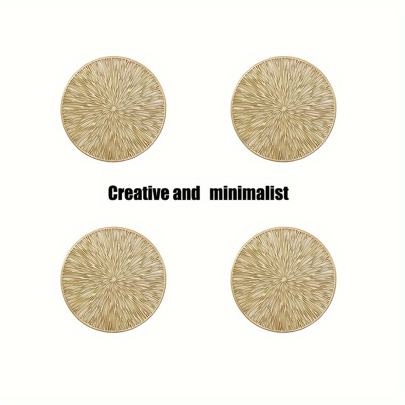 

4pcs Creative Minimalist Pet Plastic Flower Burst Trivets & Underliners For Tea And Coffee Cups - Heat Resistant Decorative Coasters