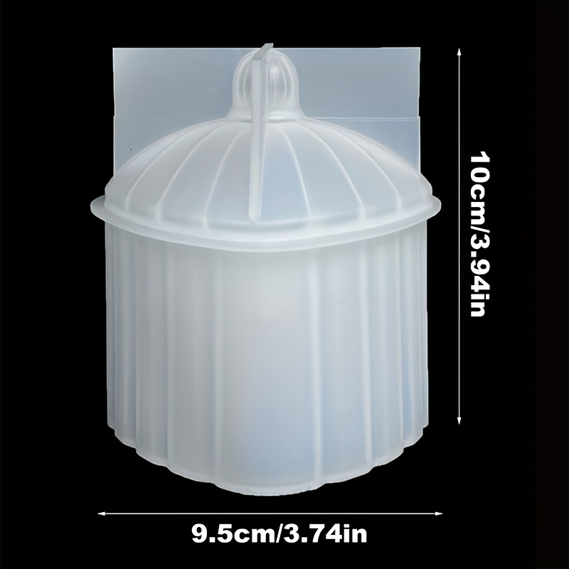 Diy Heart-shaped Striped Jewelry Box With Lid - Epoxy Resin & Candle Jar Silicone Mold, Clay Crafting Tool For Home Decor