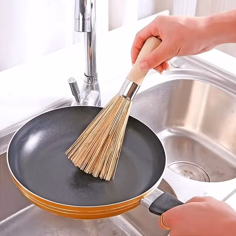 natural brush kitchen handheld cleaning brush suitable for pots and dishes multi purpose decontamination to scrub easy to hold and durable without shedding Product details 4