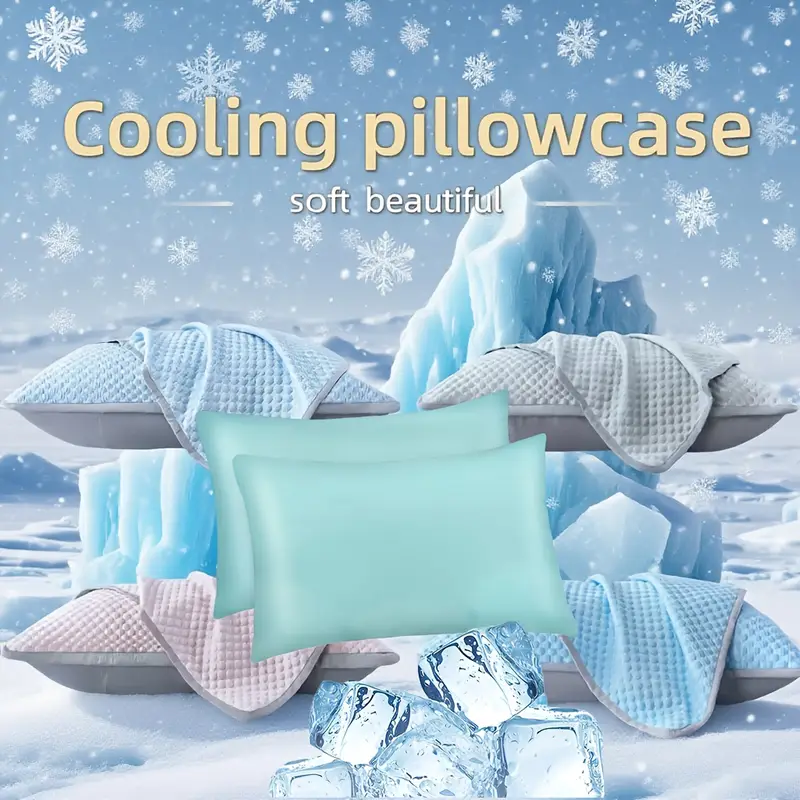 2025 new pillowcase two piece set cool pillowcase bed pillow pillowcase pillow cover Product details 0