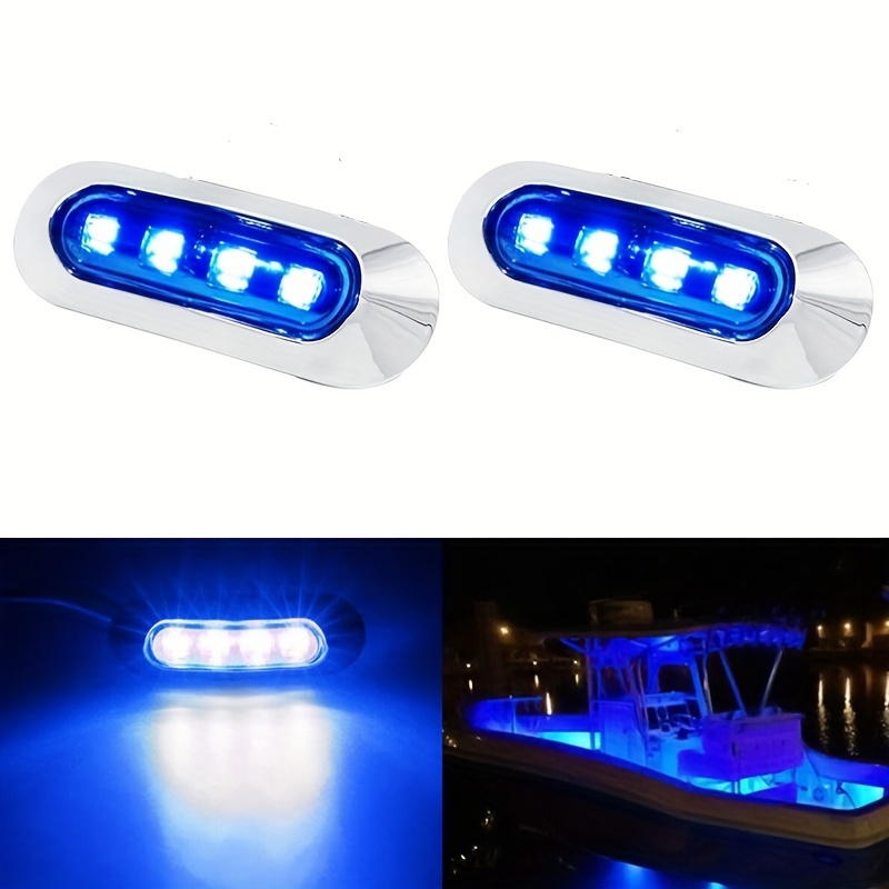 4 LED Bådlampe Bil Lampe, Uden Batteri