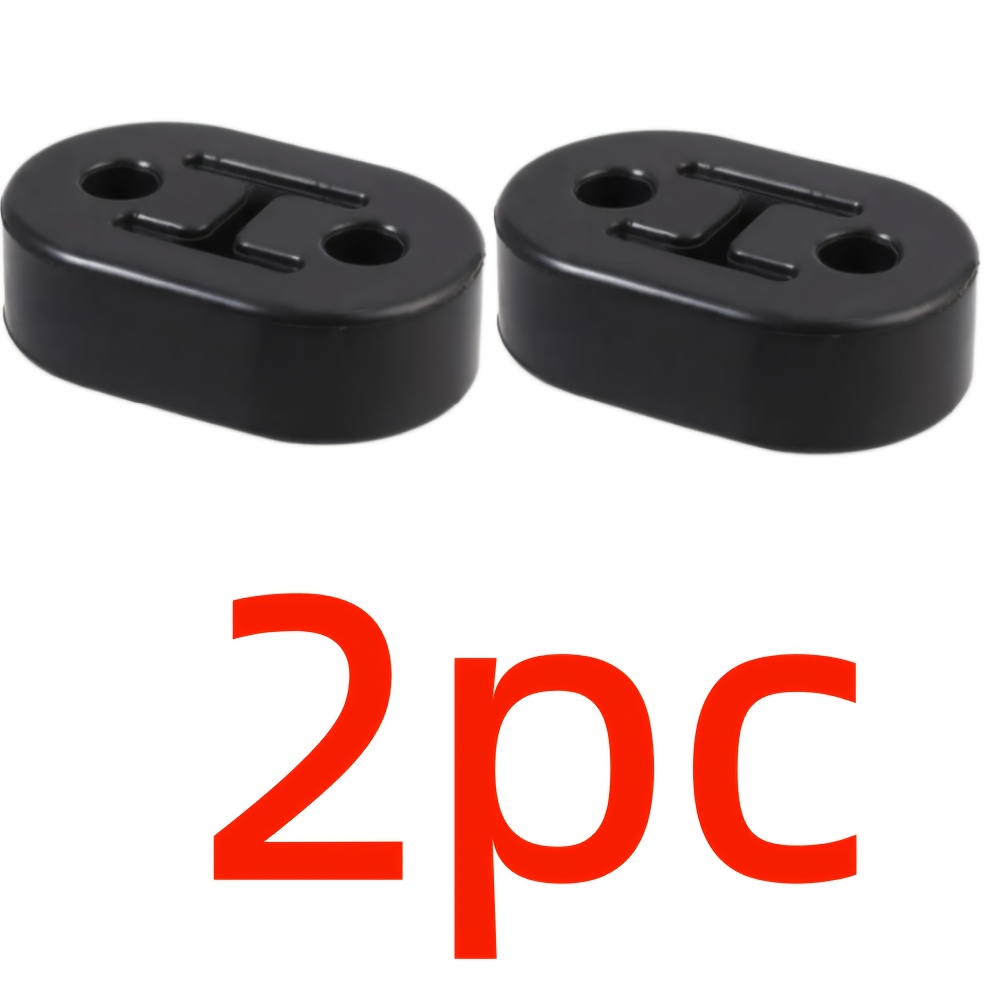 2pcs Universal Car Exhaust Pipe Mount Brackets Hanger Polyurethane Hanger Liner Bracket 2 Holes 4 Holes Black Red Blue
