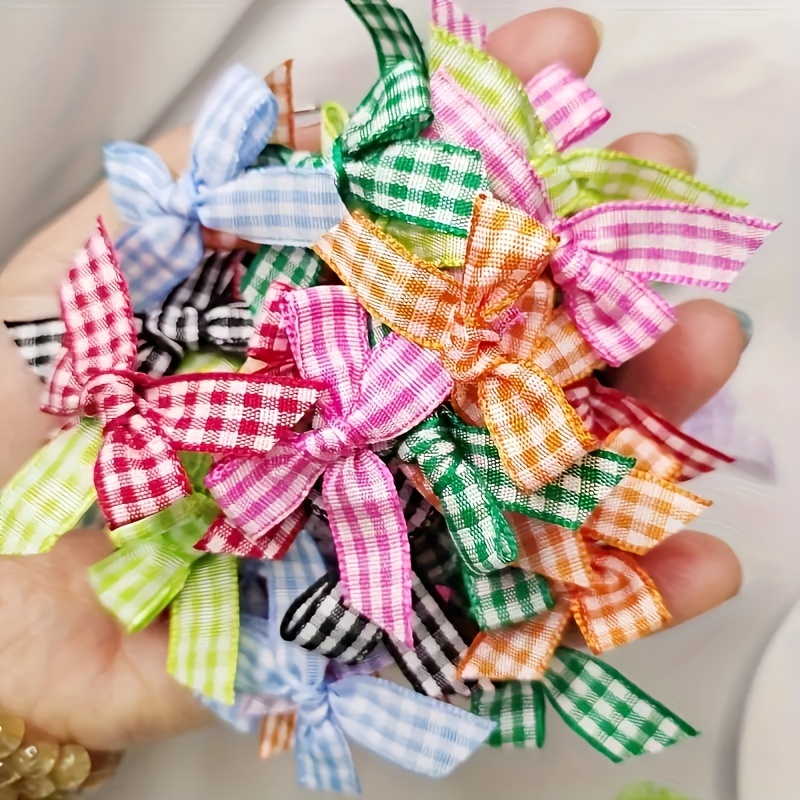 

20/50pcs Assorted Bowknots - Diy Handmade Ribbon Bows For Gift Wrapping, Clothing Accessories, Hair Decorations & More - Polyester, Featherless