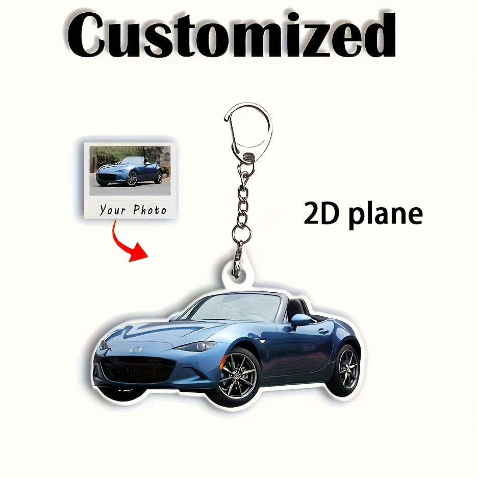 A Custom Car Pattern Keychain, Self- Car Image, To Commemorate Your Car. A Valentine's Day Or Christmas Gift For Your Boyfriend