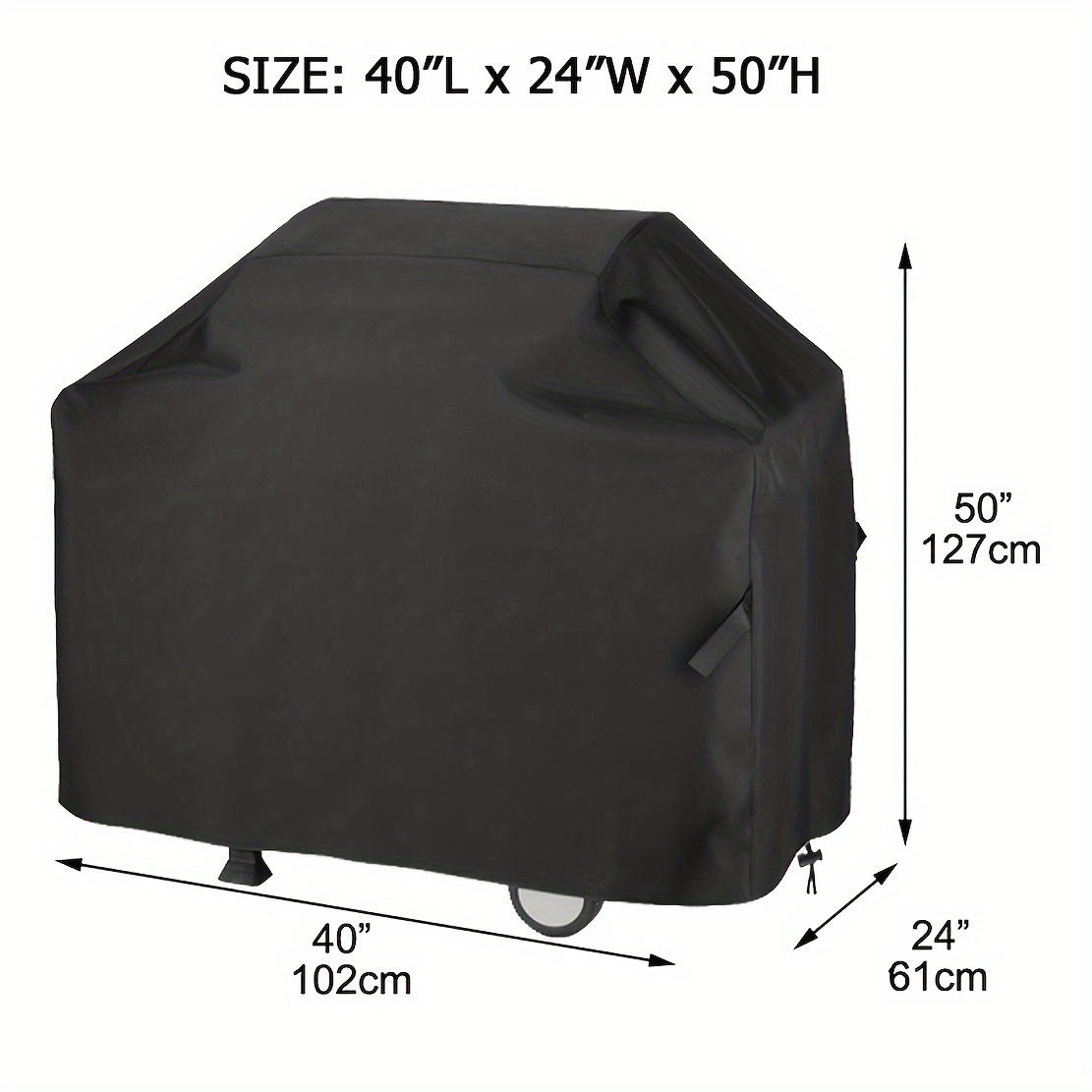 E-shop BBQ Grillabdeckung mit silberbeschichtetem Design, passend für - und weitere Grills, Outdoor Grillabdeckung, 5 Größen erhältlich, geeignet für