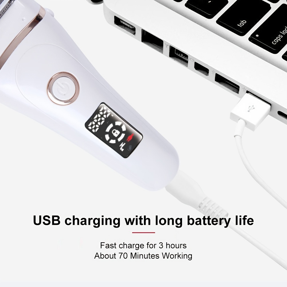 Ženski Električni Uklanjač Dlaka za Intimne Staništa, Prijenosna USB Baterijska Brijačica za Noge - Poklon Idealno za Žene