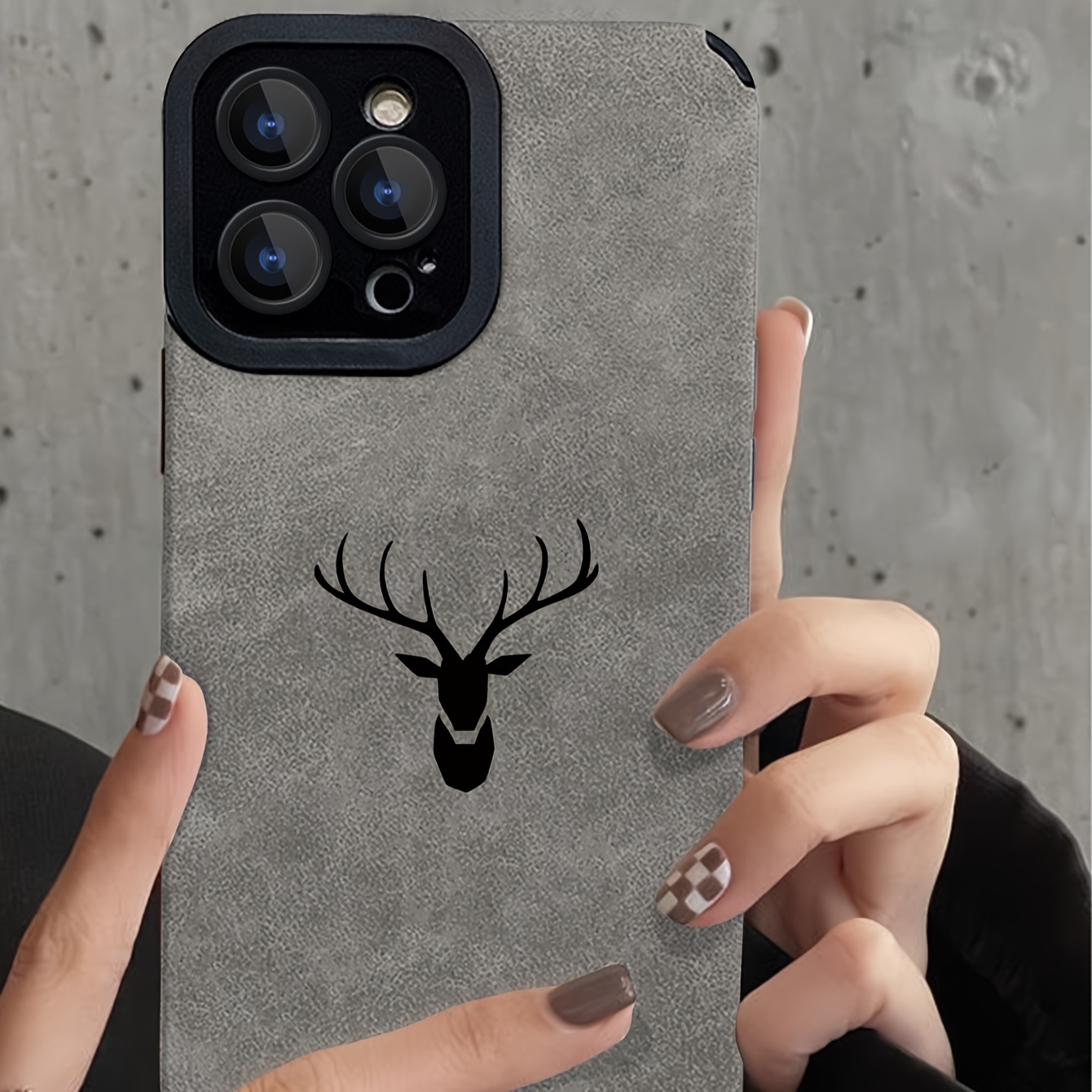 Black Deer Head Phone Case Iphone14 14plus 14pro 14promax Temu