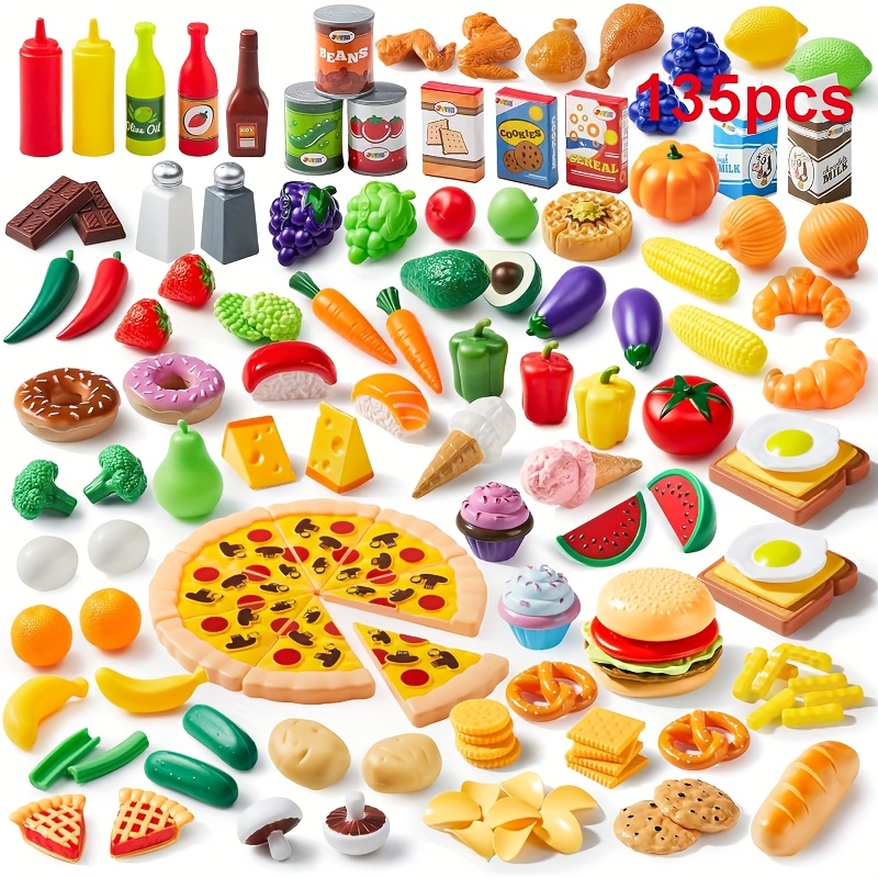 play food sets 135pcs kids play kitchen set market Temu