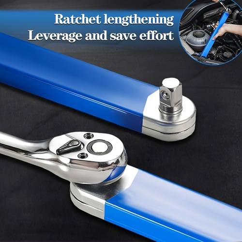 1 set chiave multifunzionale , kit leva estensione chiave, uso cricchetto e presa rapida, conversione cricchetto, strumento universale per manutenzione auto