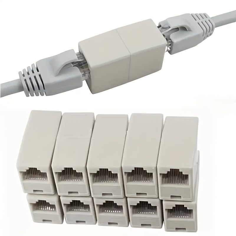 

5pcs Ethernet Connectors - Dual- Through Adapters, Cable Extension Connector For Computers & Accessories