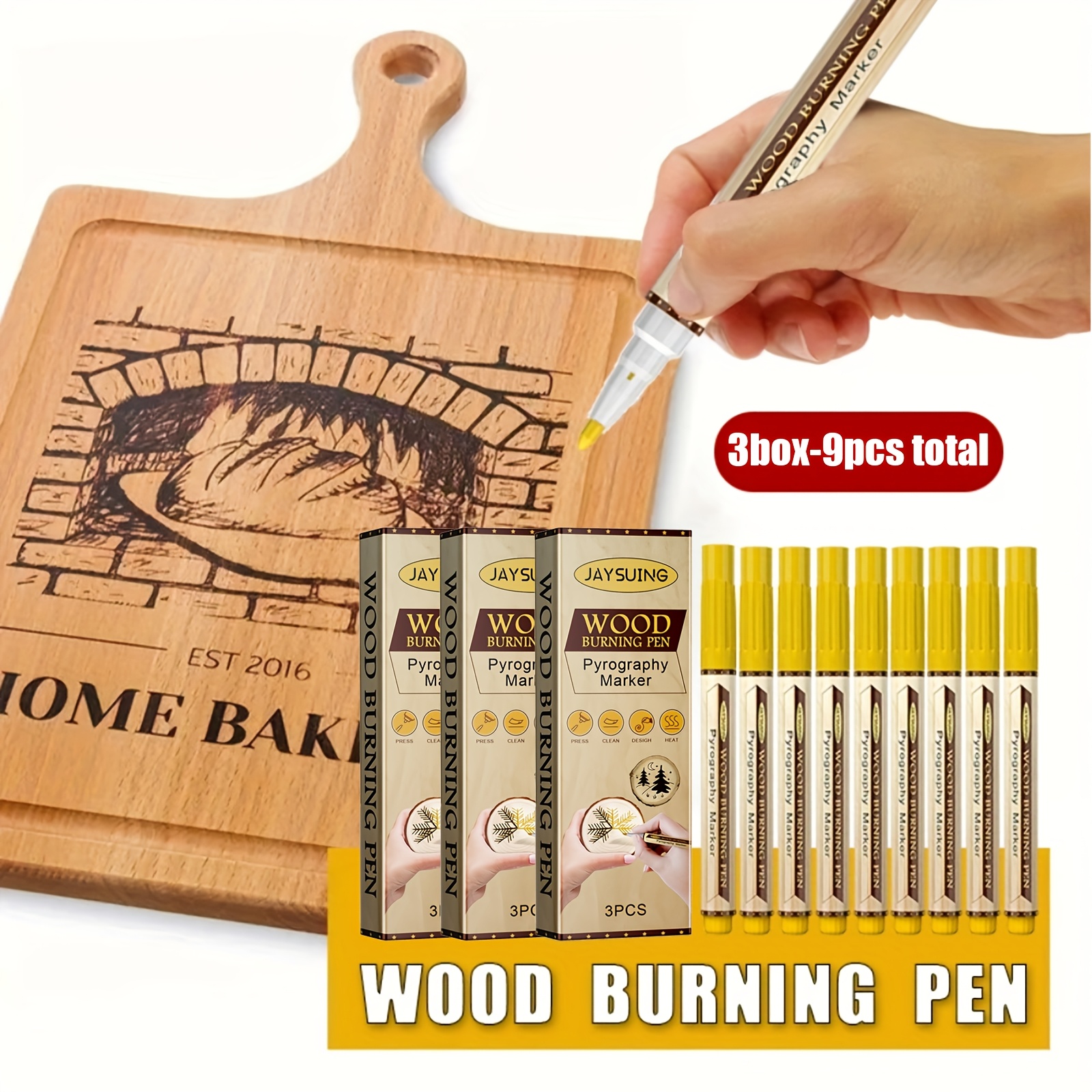 

-9pcs Total Pen Set, Diy Welding Brush, Marking Pen Set, Birthday Gift, New Year Gift