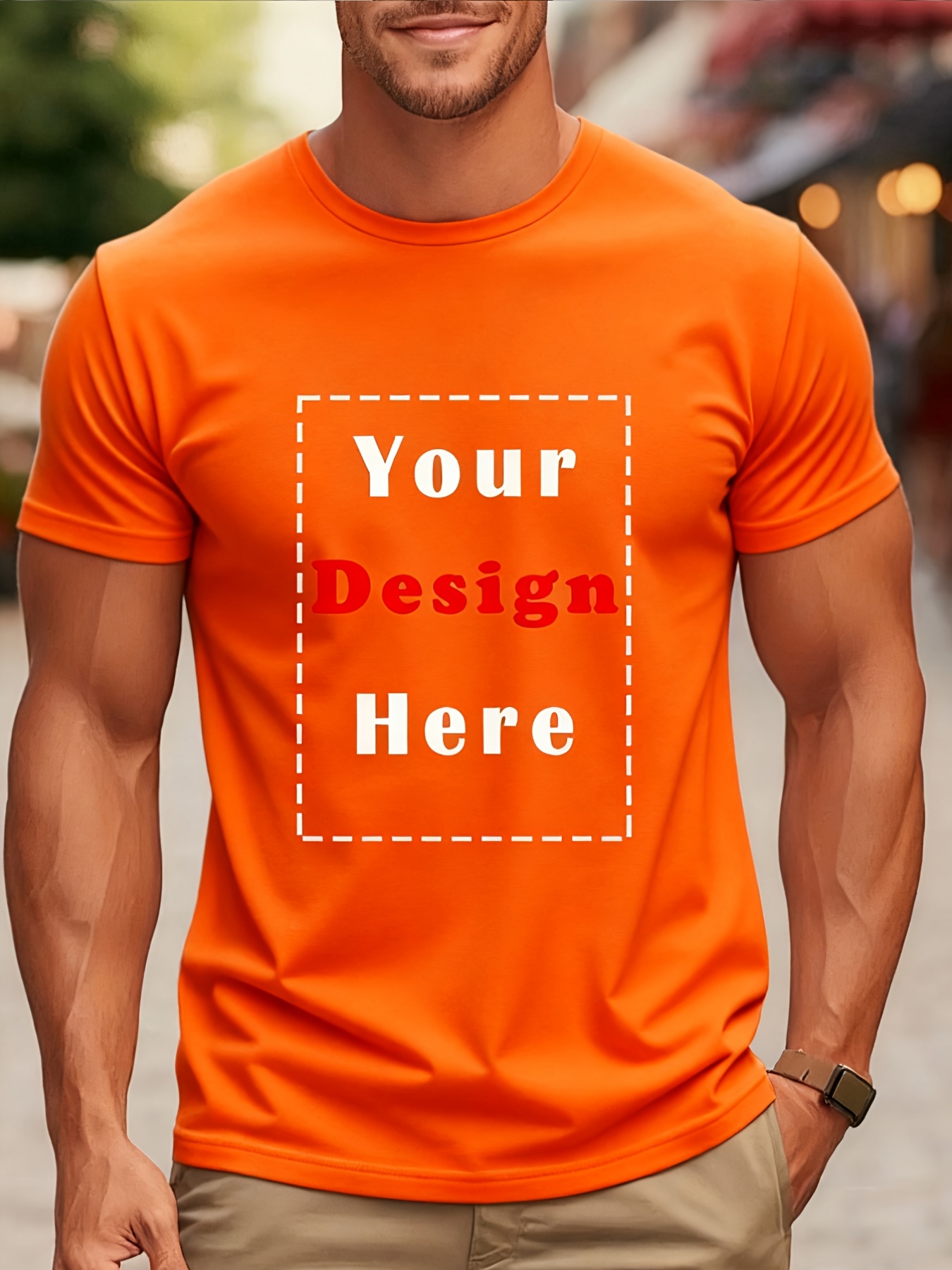 custom colored casual round neck t shirt allowing personalized text and     in 11 colors made from 100 for     and   multiple sizes suitable for   men and women ideal for daily wear