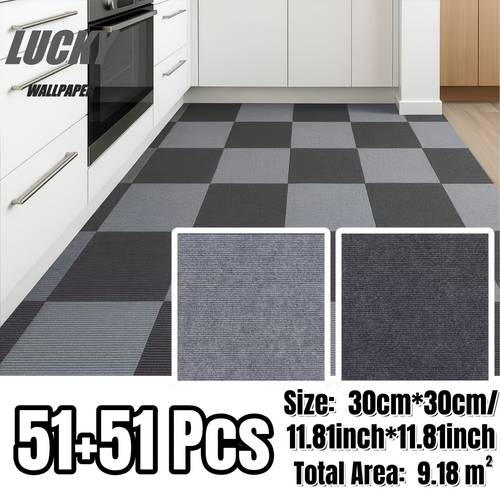 22 52 102pcs of diy self tile mat 11 81inches 11 81inches home and commercial carpets used as pet cat scratching pads pvc backing anti slip pads for floor tiles quickly dry when wet quick paste easy to apply