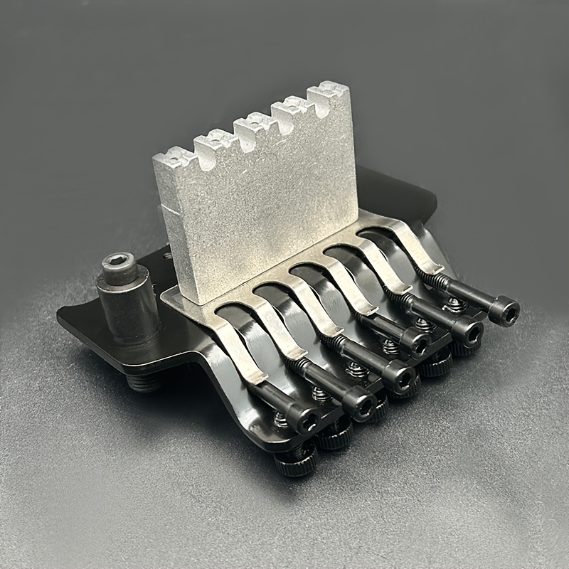 [Alloy Guitar Tremolo Bridge] Double Locking System Alloy Electric Guitar Tremolo Bridge | Black, Silvery Grey, Golden