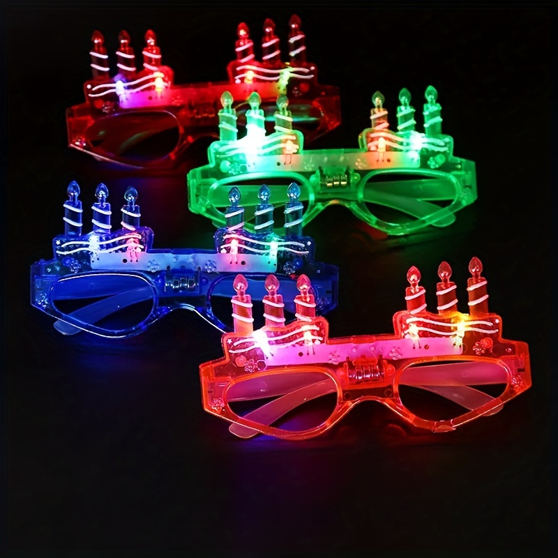 1 Pieza De Gafas Luminosas Luces Navideñas Barra De Música - Temu