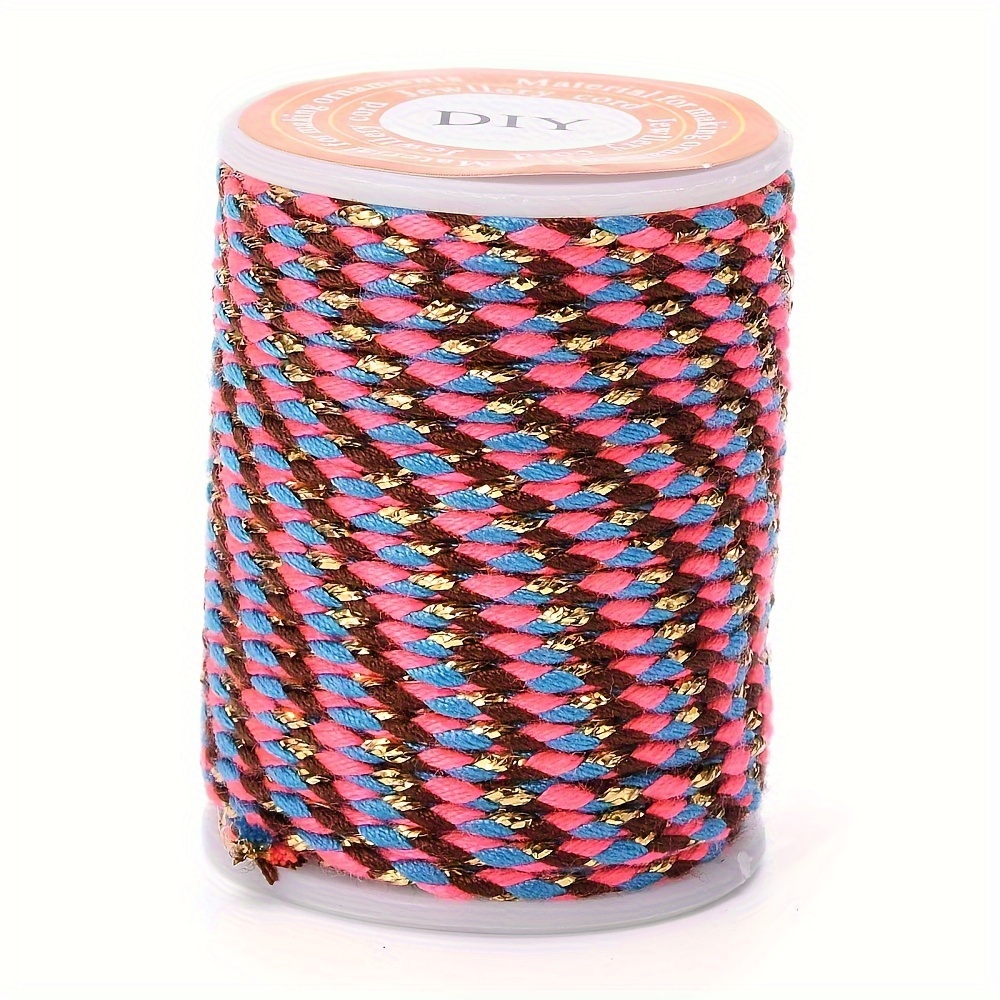 1 Roll Polyester Threads Braided Cords For Beading Cords And Threads, Beading Supplies About 4.3 Yards (4m) Per Roll