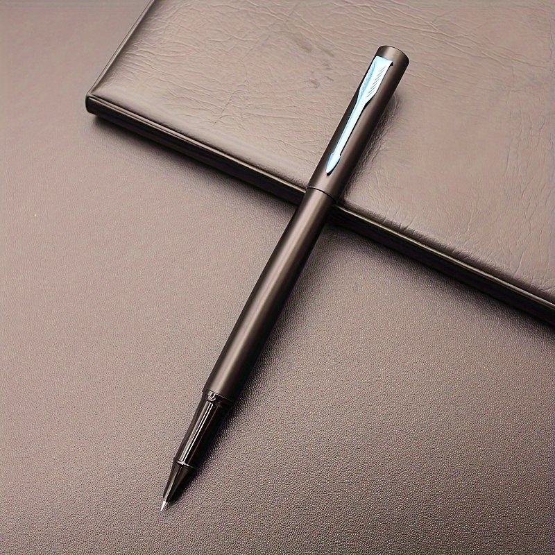 stilou elegant negru cu nisip, penit fin de 0.38mm - ideal pentru semnături de afaceri & scriere școlară, stilou de birou metalic reîncărcabil, alegerea perfectă pentru cadou (cerneală neinclusă) Detaliile articolului 7