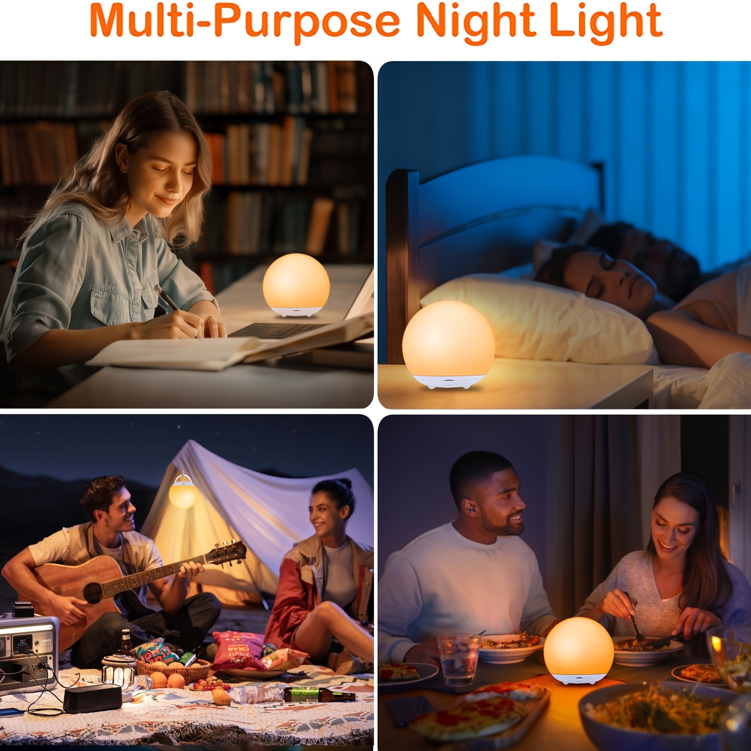A 1500mAh circular lamp, perfect as a Christmas gift. Features a rechargeable battery and timer function. Automatically adjusts between single-color and multi-color modes. Ideal for living rooms, study areas, bedrooms, or as decorative gift lighting.
