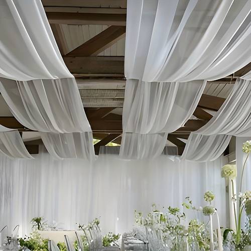 630 large chiffon wedding arch drapes versatile gauze backdrop for bridal showers birthdays anniversaries more indoor outdoor decor for halloween christmas event party supplies