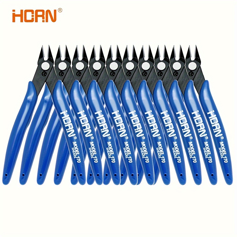 2-Pack Flush Cutters - Super Sharp Micro Wire & Zip Tie Snips For Crafts, Jewelry, Electronics & 3D Printing