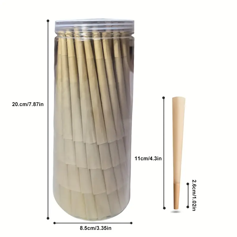 cigarette pre roll tubes Roxwell King Size 1000 Count Custom colors 109mm Pre-Rolled Tube Standard Brown