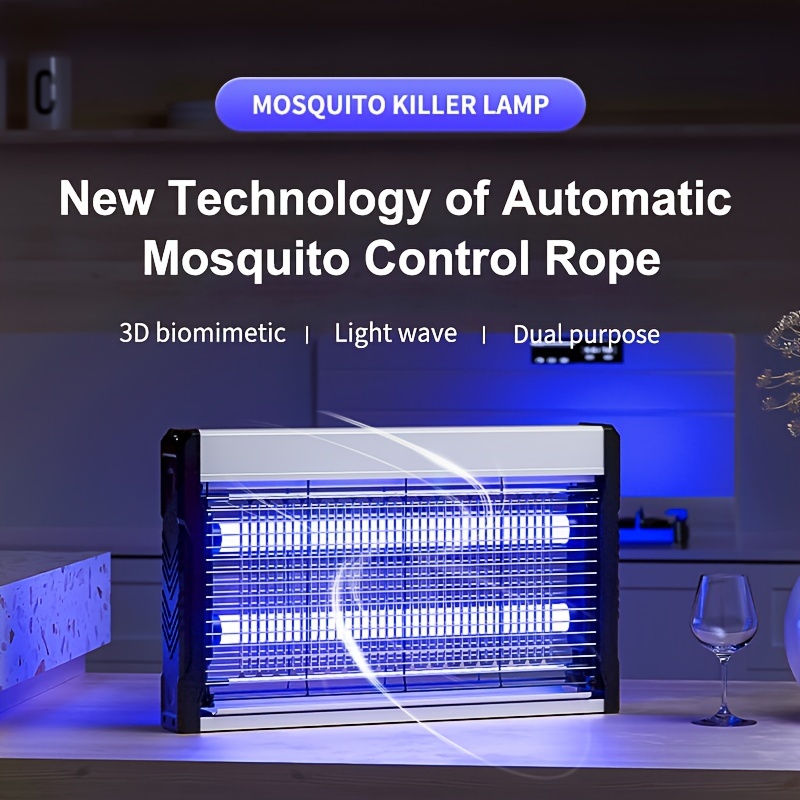 

Lampe tueuse de moustiques électrique ultra-efficace : répulsif et piège d'insectes sûr pour usage intérieur dans les chambres à coucher, les cuisines et les espaces de vie