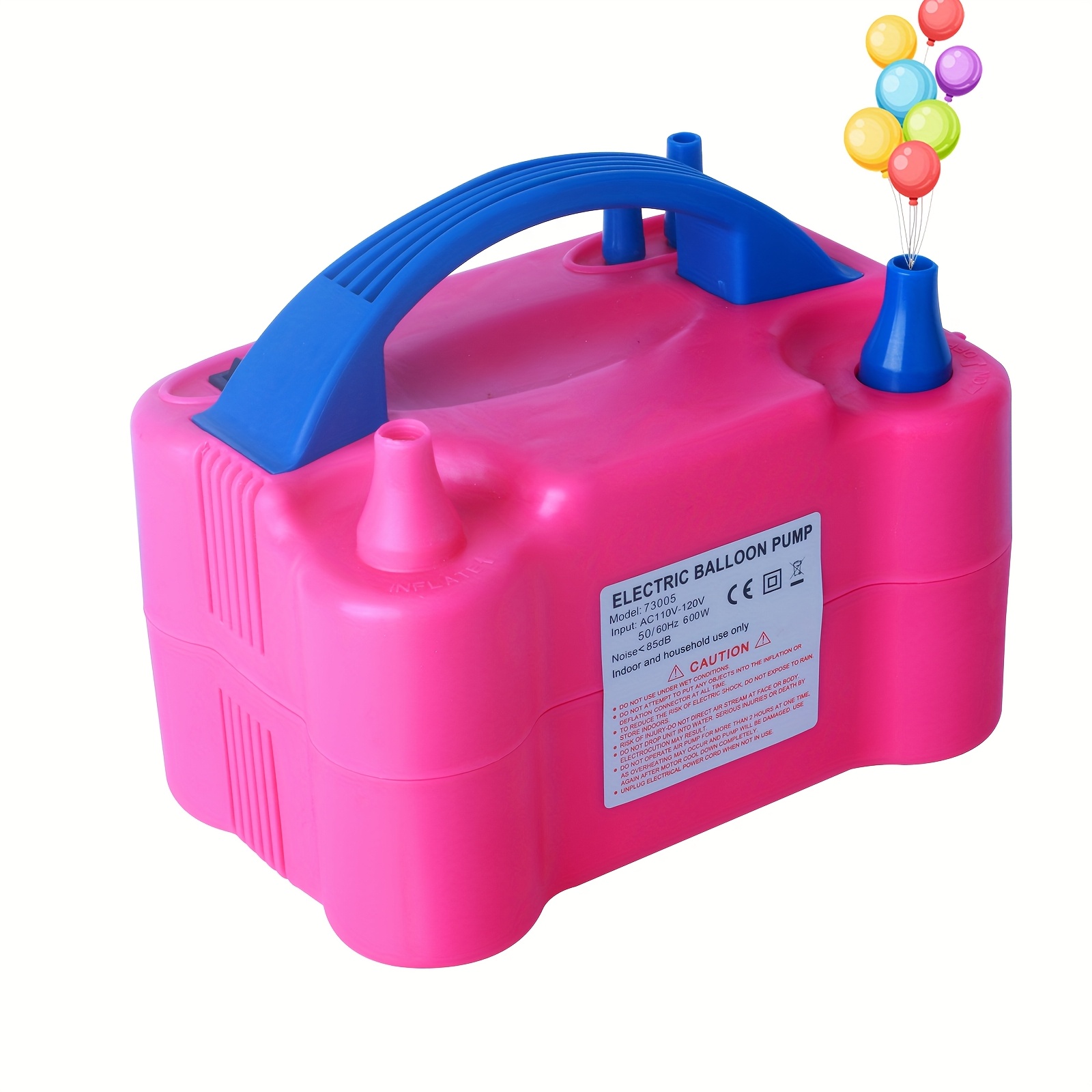 TEMU Balloon Pump, Balloon Pump Electric, Electric Balloon Pump At Home, Portable Air Blower With Dual Nozzle Balloon Air Pump For Decoration, Party