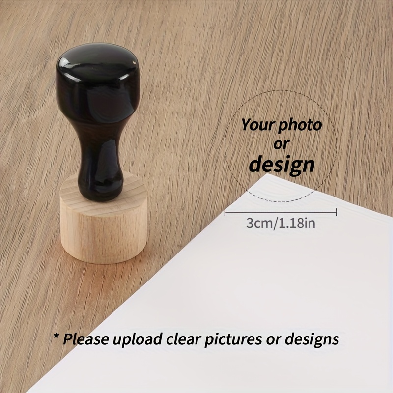 TEMU Customize Logo Stamps With Photos, In Sizes Of 3.0cm, 4.0cm, And 5.0cm. Customize Pattern Seals And Logo Stamps. Your Pictures And Can All Be