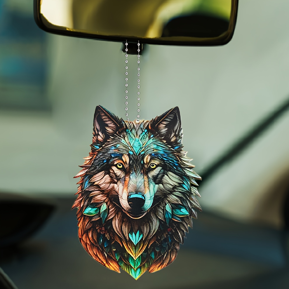 

Wolf Pendant - 2d Decor For Car , & , For & Parties, Keychain