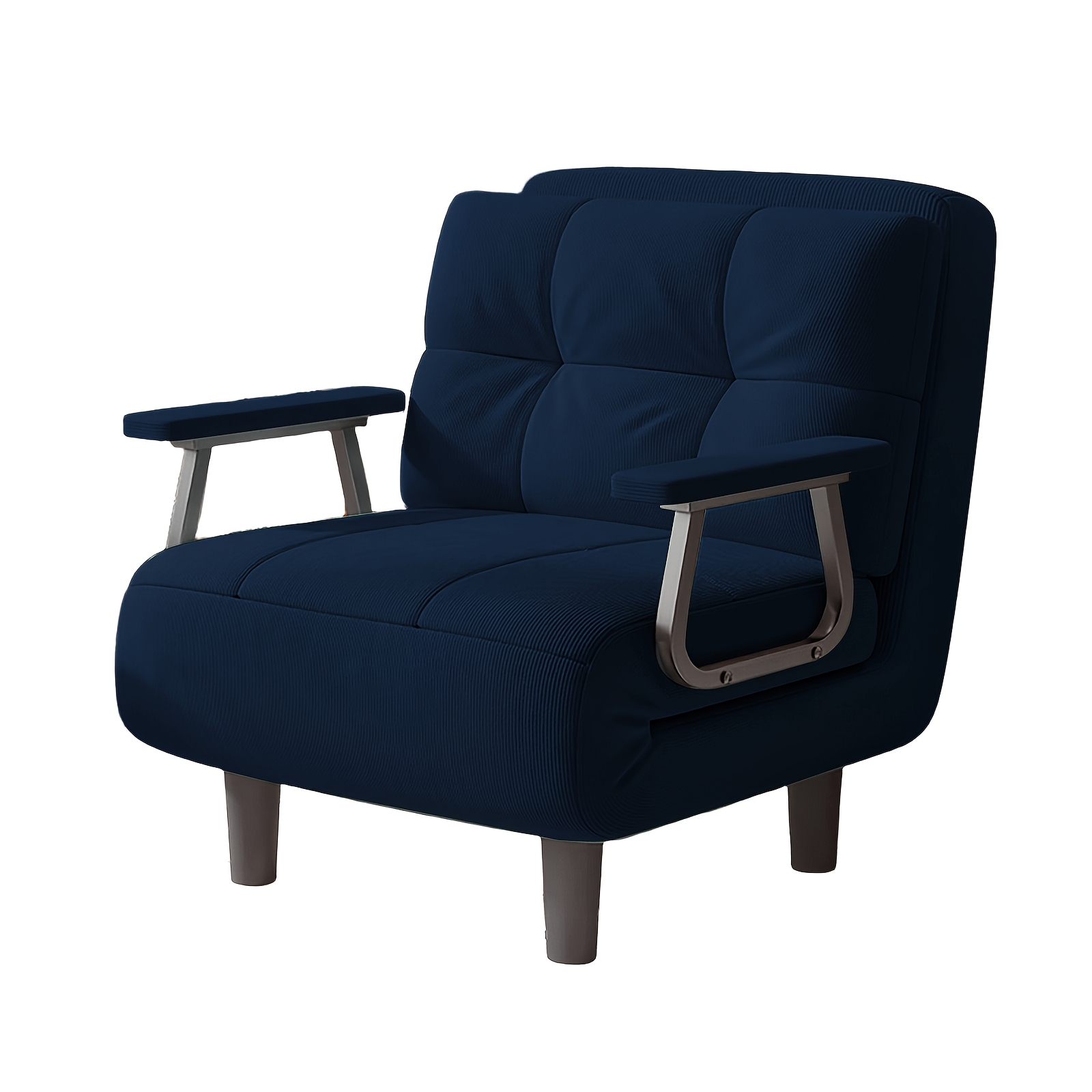 TEMU Fauteuil Convertible, Canapé-Lit et Chaise Longue 3-en-1 avec Réglables pour le et le Coussin de Siège, Fabriqué en Tissu Velours . Parfait pour